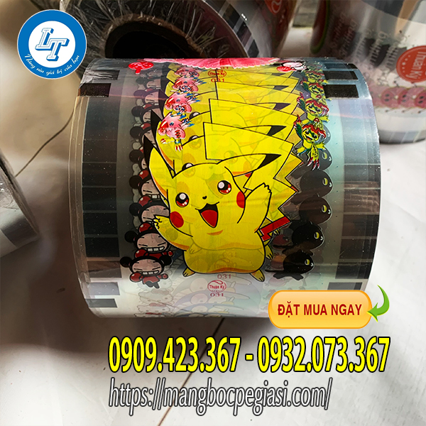 Cuộn màng ép ly hình pikachu Cuộn màng ép ly hình pikachu