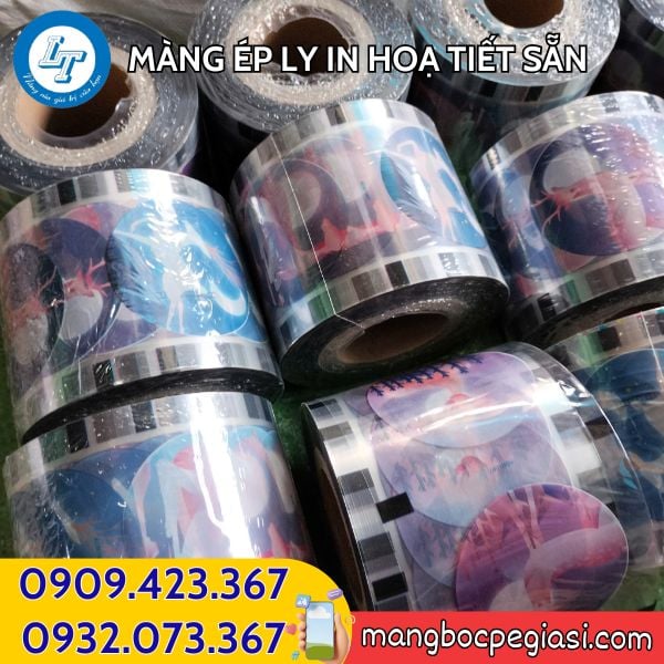 Cuộn màng ép ly in hoạ tiết giá tốt tại Lê Thanh Cuộn màng ép ly in hoạ tiết sẵn