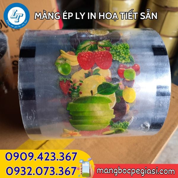 Cuộn màng ép ly in hoạ tiết sẵn Cuộn màng ép ly in hoạ tiết sẵn
