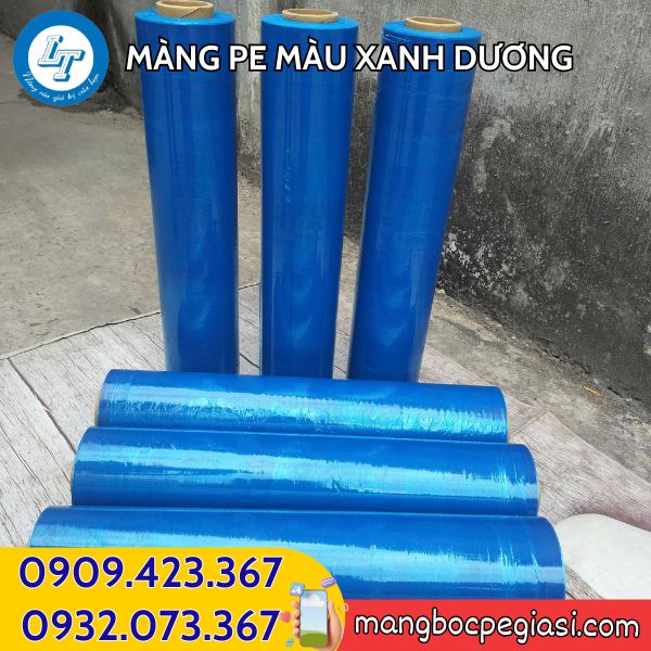 Màng PE màu xanh dương 50cm Màng PE màu xanh dương 50cm