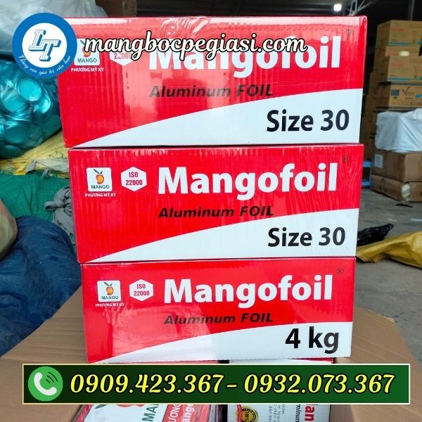 Giấy bạc nướng cuộn 4kgx30cm Giấy bạc nướng cuộn 4kg