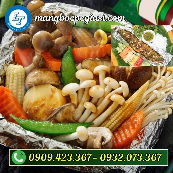 Giấy bạc nướng thực phẩm chín đều, thơm ngon Giấy bạc nướng thực phẩm