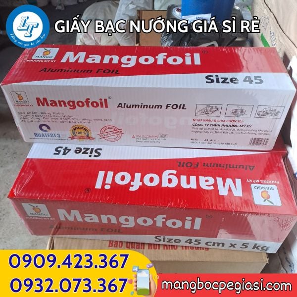 Giấy bạc nướng cuộn to Giấy bạc nướng cuộn dài