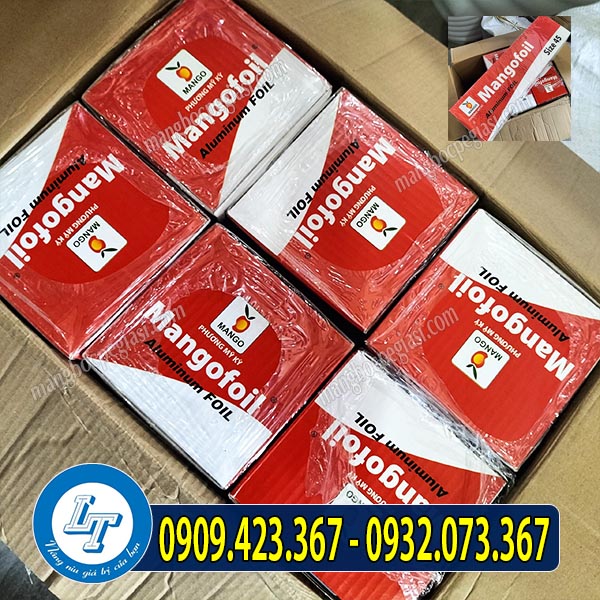 Thùng 6 cuộn giấy bạc nướng cuộn lớn Thùng 6 cuộn giấy bạc nướng cuộn lớn