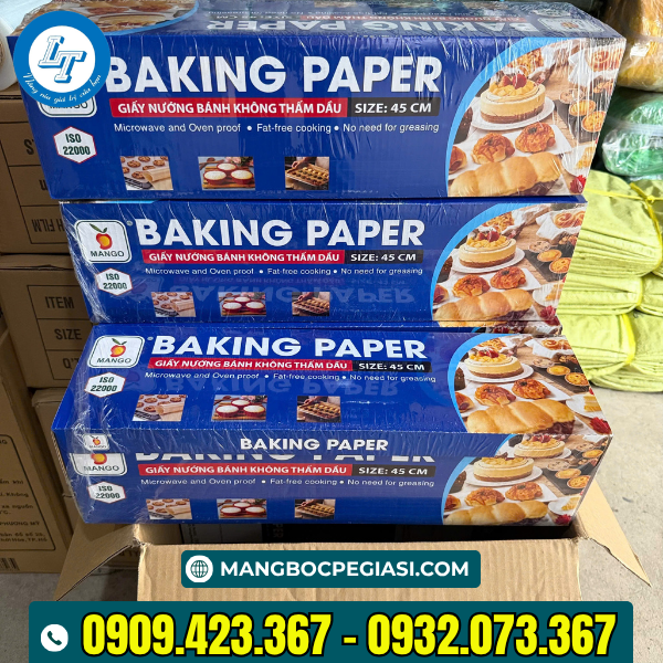 Giấy nến nướng bánh cuộn to 45cm x 85m Giấy nến nướng bánh cuộn to 85m
