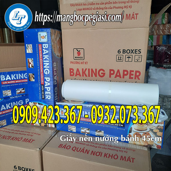 Giấy nến cuộn to 45cm/ thùng 6 cuộn Giấy nến cuộn to 45cm/ thùng 6 cuộn