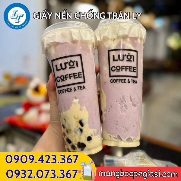 Giấy nến lót ly chống tràn Giấy nến lót ly chống tràn