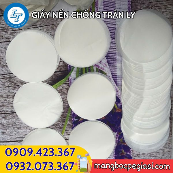 Giấy nến lót ly chống tràn xấp 500 cái Giấy nến lót ly chống tràn