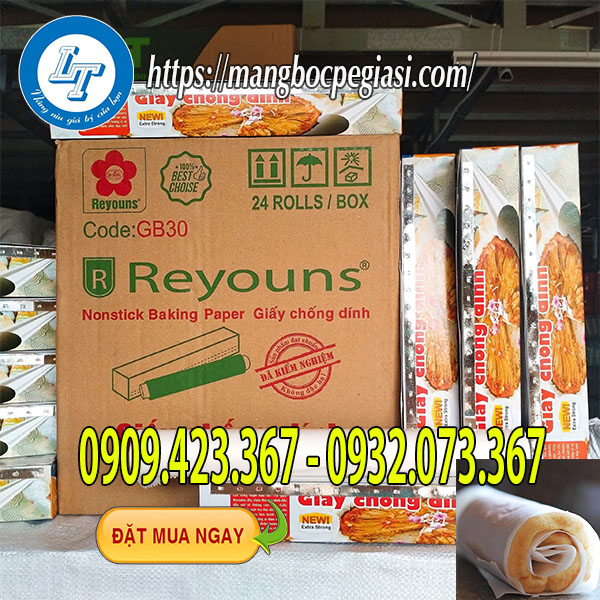 Giấy bạc nướng cuộn nhỏ Giấy bạc nướng cuộn nhỏ