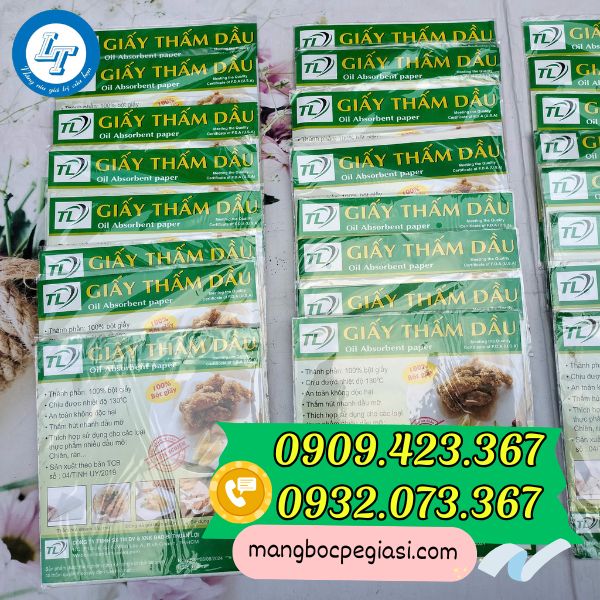 Xưởng sỉ Giấy thấm dầu giá rẻ