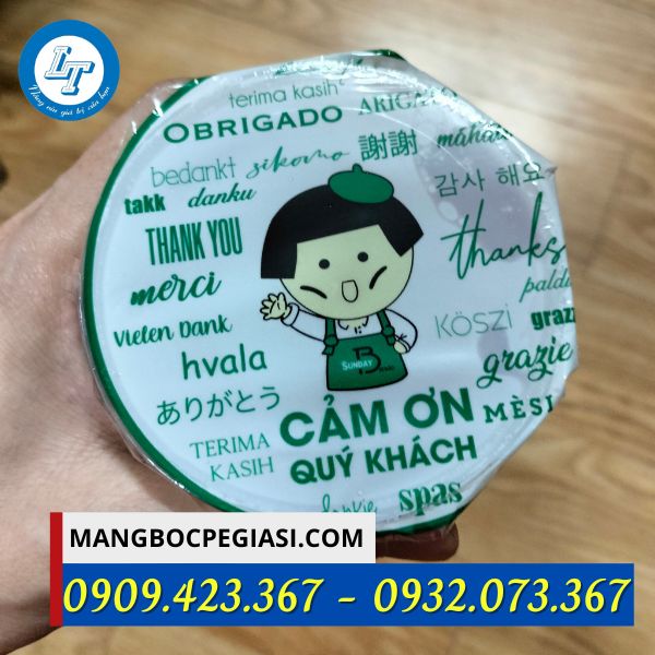 Màng ép miệng ly in logo Màng ép miệng ly in logo