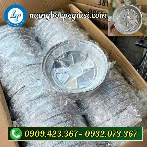 Khay bạc lót nồi chiên không dầu thùng 300 cái Khay bạc lót nồi chiên không dầu