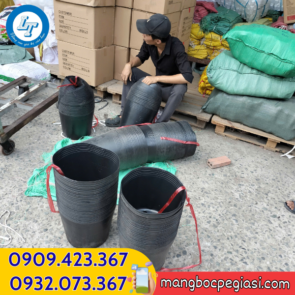 Kho sỉ chậu nhựa giá tốt Chậu nhựa dẻo C16 sẵn kho