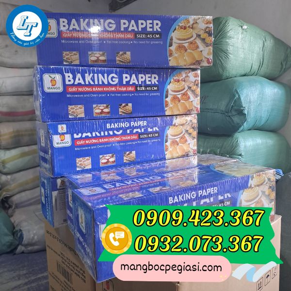 Kho sỉ Giấy nến nướng bánh không thấm dầu Giấy nến nướng bánh không thấm dầu