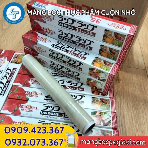 Màng bọc thực phẩm cuộn nhỏ 30cmx35m Màng bọc thực phẩm cuộn nhỏ