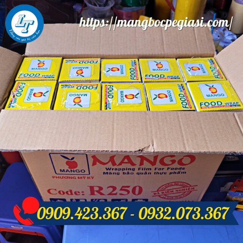 Màng bọc thực phẩm 250 thùng 10 cuộn Màng bọc thực phẩm 250 thùng 10 cuộn