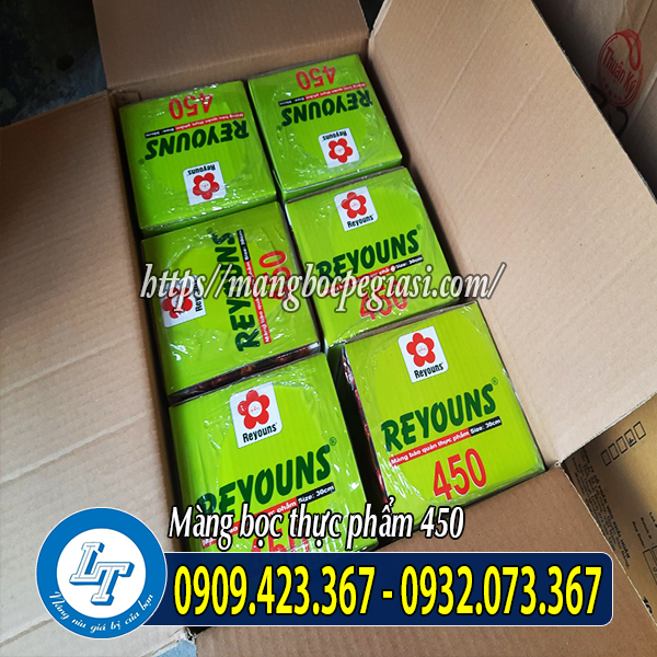 Màng bọc thực phẩm 450 thùng 6 cuộn Màng bọc thực phẩm 450 thùng 6 cuộn