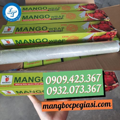 Màng bọc thực phẩm mango size 30cm Màng bọc thực phẩm mango size 30cm
