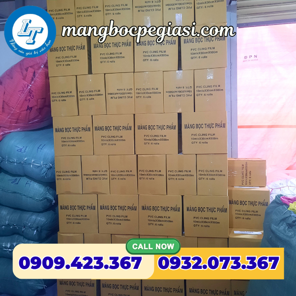 Màng bọc thực phẩm không hộp sẵn kho Màng bọc thực phẩm không hộp sẵn kho