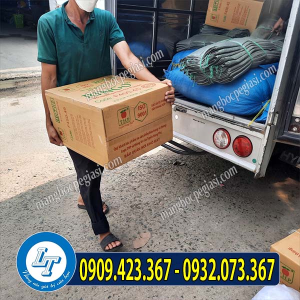 Lên hàng thùng màng bọc thực phẩm Lên hàng thùng màng bọc thực phẩm