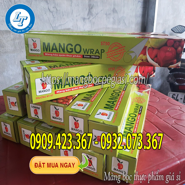 Màng bọc thực phẩm mango 30x30m Màng bọc thực phẩm mango 30x30m