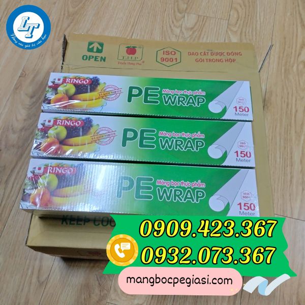 Màng bọc thực phẩm PE Ringo giá sỉ rẻ Màng bọc thực phẩm PE Ringo