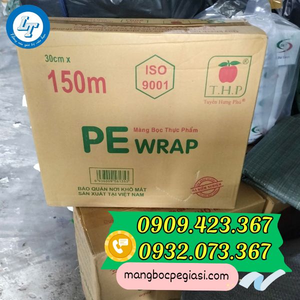 Thùng màng bọc thực phẩm PE Ringo Màng bọc thực phẩm PE Ringo