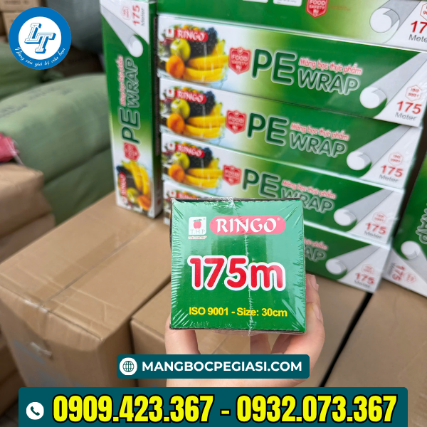 Màng bọc thực phẩm PE Ringo 175m Màng bọc thực phẩm PE Ringo 175m