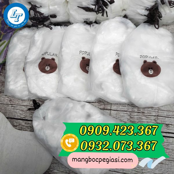 Màng bọc thực phẩm túi gấu sét 100 cái Màng bọc thực phẩm túi gấu