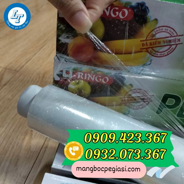 Màng bọc thực phẩm PE trong suốt, an toàn Màng bọc thực phẩm PE