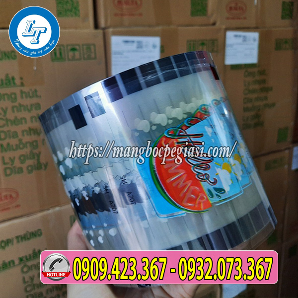 Màng dán miệng ly in họa tiết Màng dán miệng ly in họa tiết