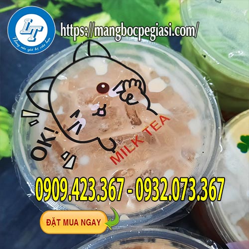 Màng dập cốc trà sữa in sẵn Màng dập cốc trà sữa in sẵn