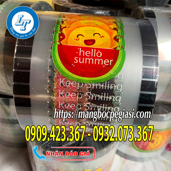 Cuộn ép ly in họa tiết mùa hè Cuộn ép ly in họa tiết mùa hè