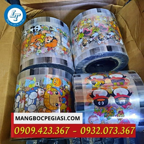 Màng ép ly trà sữa in họa tiết
