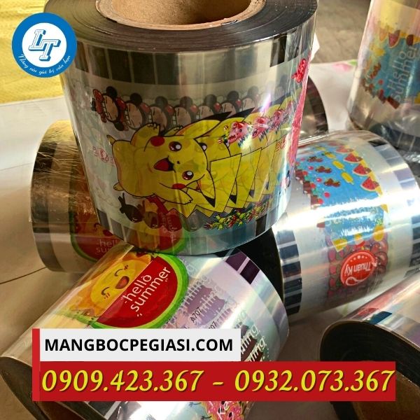 Màng ép ly trà sữa in họa tiết