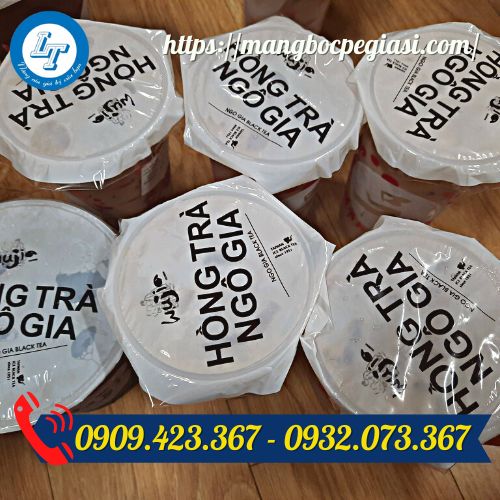 Màng ép ly trà sữa in logo