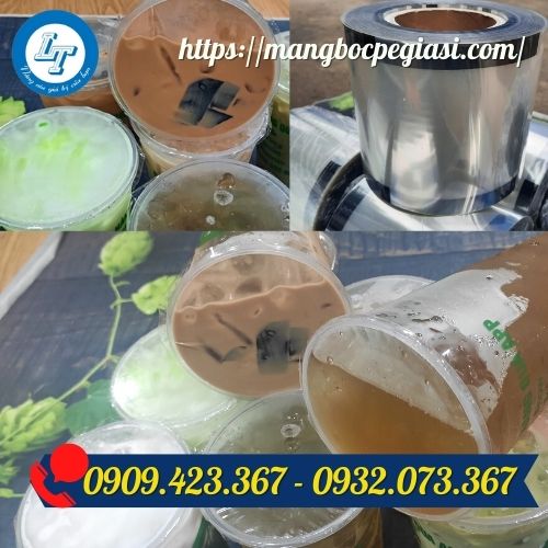Màng ép ly trơn đóng chặt miệng ly Màng ép ly trơn đóng chặt miệng ly