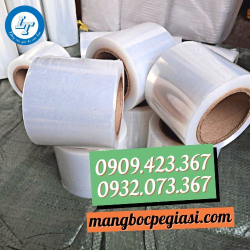 Màng pe màu trăng 10cm giá rẻ Màng pe màu trăng 10cm