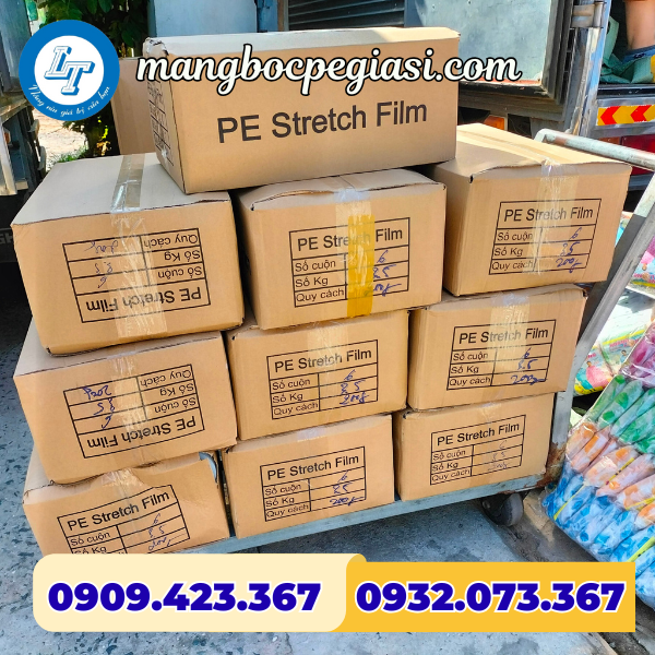 Màng PE giao hàng nhanh Màng PE màu trắng nhiều kích cỡ