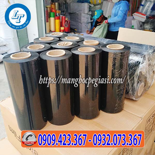 Màng pe màu đen 25cm giá rẻ Màng pe màu đen 25cm giá rẻ