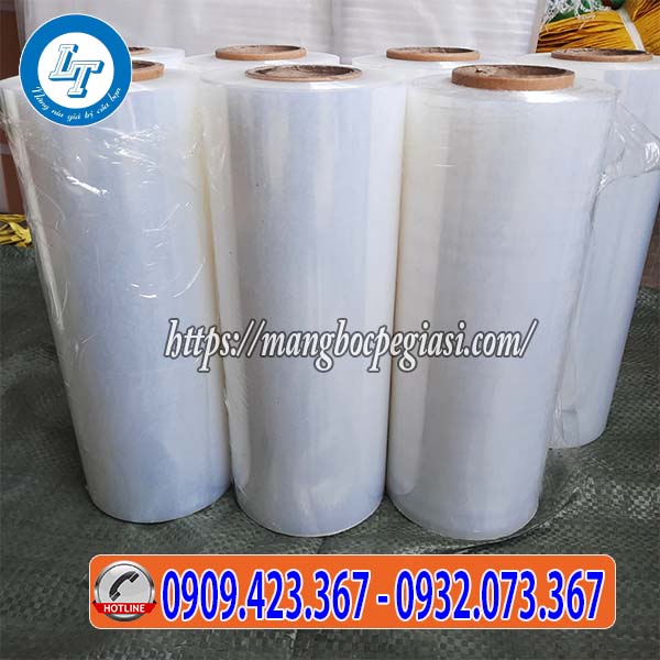 Màng PE màu trắng 25cm bọc hàng tiện lợi Màng PE màu trắng 25cm bọc hàng tiện lợi