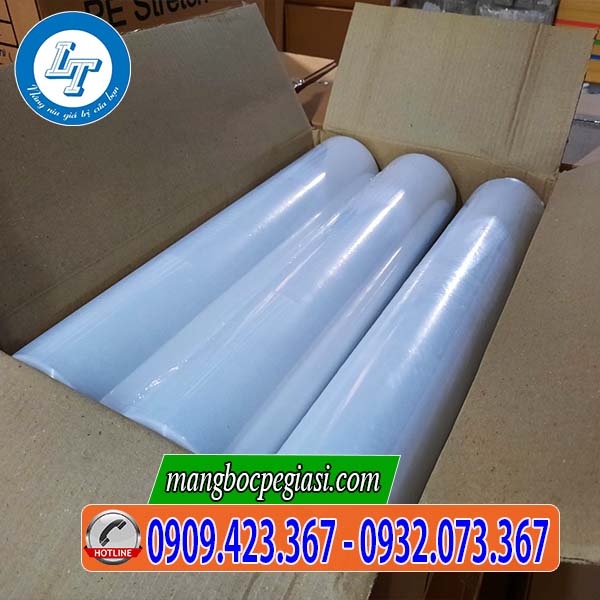 Màng PE màu trắng 50cm thùng 6 cuôn giá sỉ Màng PE màu trắng 50cm thùng 6 cuôn giá sỉ