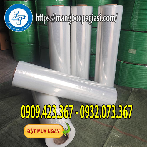 Màng pe quấn pallet màu trắng Màng pe quấn pallet màu trắng