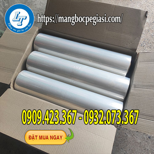 Màng pe quấn pallet màu trắng thùng 6 cuộn Màng pe quấn pallet màu trắng thùng 6 cuộn