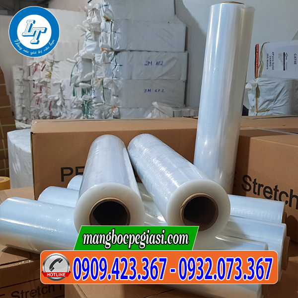 Màng pe quấn pallet trắng 50cm Màng pe quấn pallet trắng 50cm