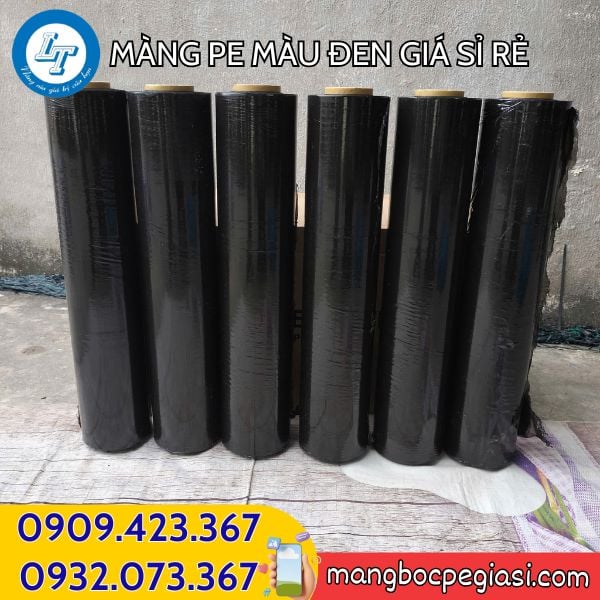 Màng PE đen bọc hàng kín đáo Màng PE đen bọc hàng kín đáo