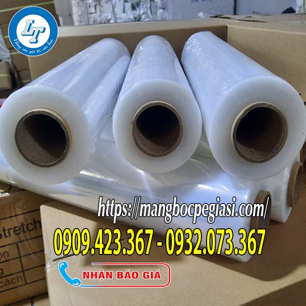 Màng PE trắng 50cm lõi giấy 300gam Màng PE trắng 50cm lõi giấy 300gam