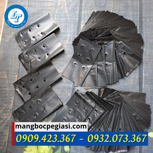 Túi bầu ươm cây bề mặt đục lỗ thoát nước Túi bầu ươm cây bề mặt đục lỗ thoát nước