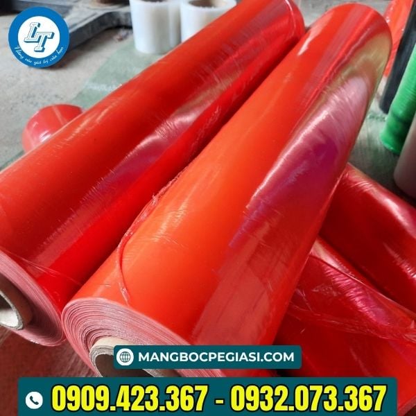 Màng PE màu đỏ 50cmx3kg Màng PE màu đỏ