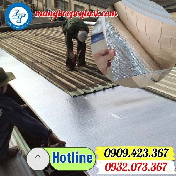 thi công xốp cách nhiệt pe-opp tráng bạc 1 mặt keo thi công xốp cách nhiệt pe-opp tráng bạc 1 mặt keo